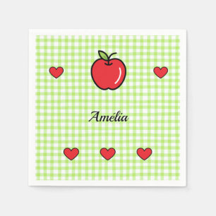 Apfel-Baby-Shower-Servietten – „Süßes kleines Wese Serviette