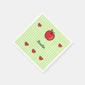 Apfel-Baby-Shower-Servietten – „Süßes kleines Wese Serviette (Ecke)
