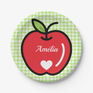 Apfel-Baby-Shower-Teller  Pappteller