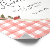Apfel-Baby-Shower-Windel-Raffel Poster (Ecke)