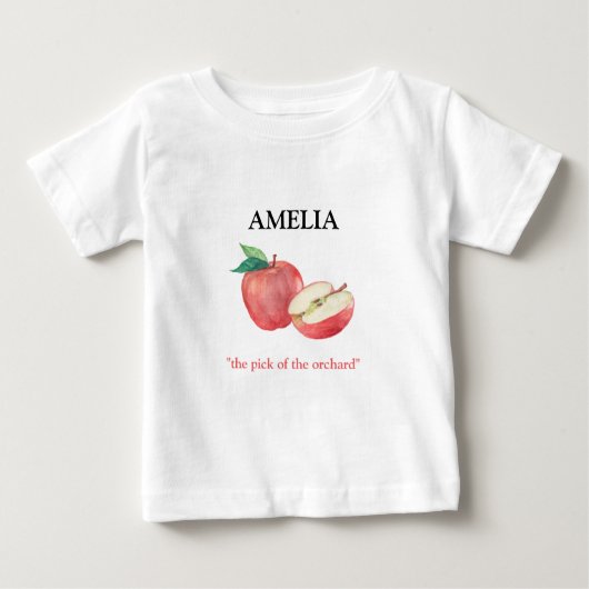 Apfel Baby T-shirt (Vorderseite)