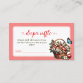 Apfel-Babydusche-Windel-Tombola Begleitkarte (Vorderseite)