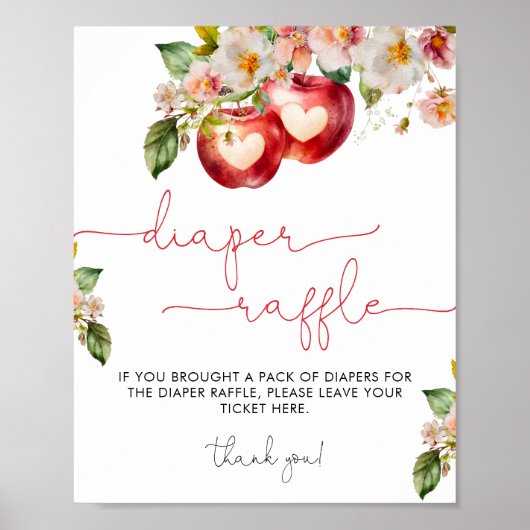 Apfel-Babydusche-Windelwaschmittel-Windelwaschmitt Poster (Vorne)