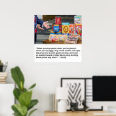 Äpfel, Bacon & Eggs Poster (Heimbüro)