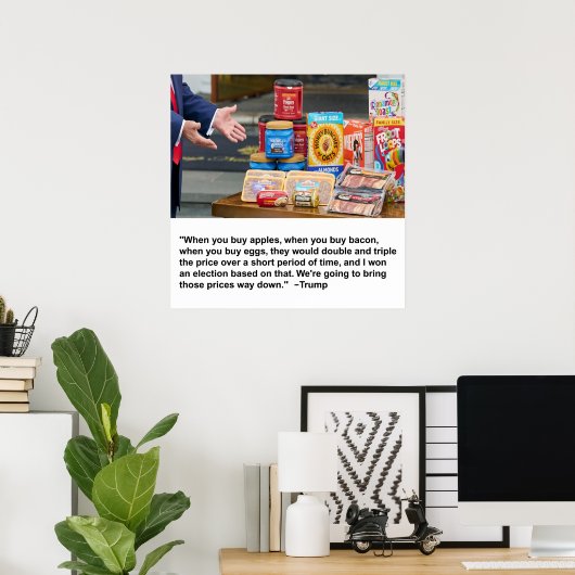 Äpfel, Bacon & Eggs Poster (Heimbüro)