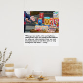 Äpfel, Bacon & Eggs Poster (Küche)