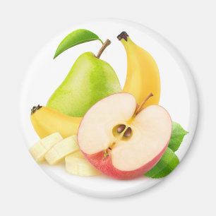 Apfel, Bananen und Birnen Magnet