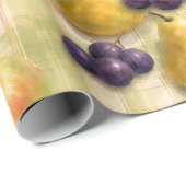 Apfel-Birnen-Bauernhaus-Frucht-Verpackungspapier Geschenkpapier (Rolleneckpunkt)
