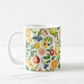 Äpfel Birnen Blaubeeren Orangen Früchte Kaffeetasse (Links)