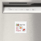 Apfel-, Birnen- und Granatäpfel Magnet (In Situ (Geschirrspüler))