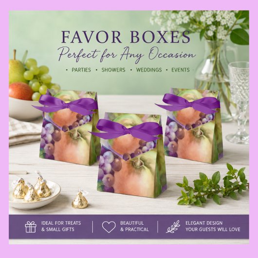 Äpfel Birnen und Trauben Geschenkschachtel