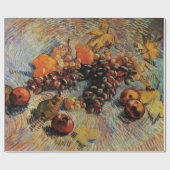 Äpfel, Birnen, Zitronen, Trauben von Vincent van G Geschenkpapier (Flach)