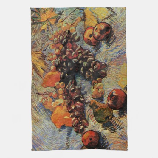 Äpfel, Birnen, Zitronen, Trauben von Vincent van G Geschirrtuch (Vertikal)