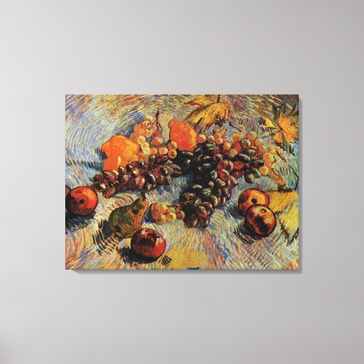 Äpfel, Birnen, Zitronen, Trauben von Vincent van G Leinwanddruck (Vorderseite)