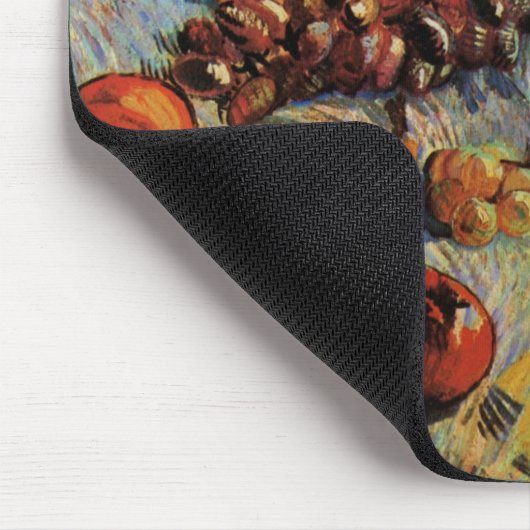 Äpfel, Birnen, Zitronen, Trauben von Vincent van G Mousepad (Ecke)
