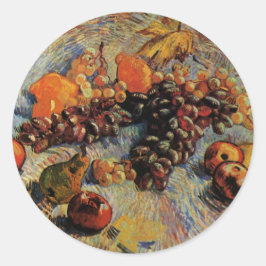 Äpfel, Birnen, Zitronen, Trauben von Vincent van G Runder Aufkleber