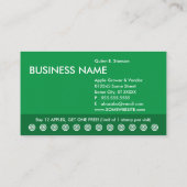 Apfel-blüh-Lochkarte Treuekarte (Rückseite)