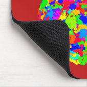 Apfel Blumenmuster Mousepad (Ecke)