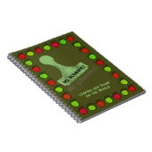Äpfel Briefmarke Lehrergeschenk Notizblock (Rechte Seite)