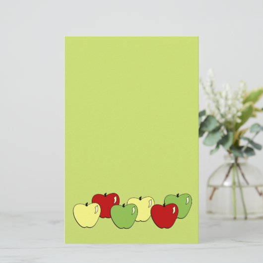 Apfel-Briefpapier Briefpapier (Stehend Vorderseite)