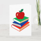 Apfel, Bücher, Bildung Karte (Vorderseite)