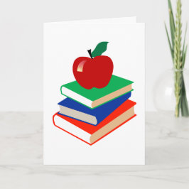 Apfel, Bücher, Bildung Karte