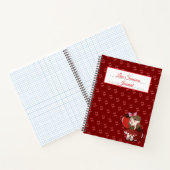 Apfel Chibi Design Journal Spiralblock Notizblock (Innenseite)