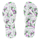 Apfel Dachsunds überall Badesandalen (Fußbett)