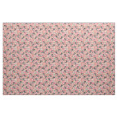 Apfel-Dackel Vintage Blumen rosa Stoff (Fat Quarter (45,7 x 55,9 cm))