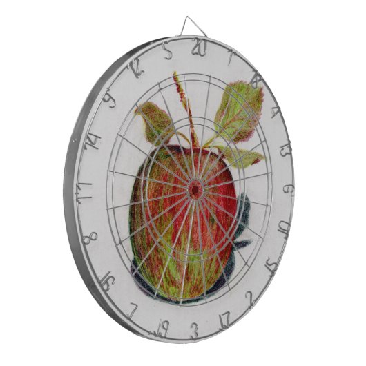 Apfel Dartscheibe (Vorderseite Links)