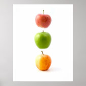 Äpfel Das verbotene Floating Fruit Art Poster (Vorne)
