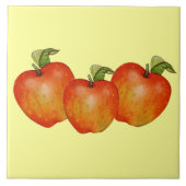 Äpfel dekorative Akzent Tile oder Trivet Fliese (Vorderseite)