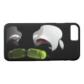 Apfel, der androiden Kasten isst Case-Mate iPhone Hülle (Rückseite (Horizontal))