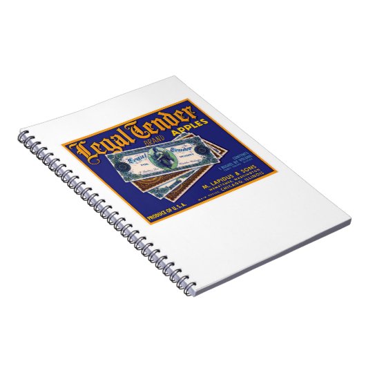 Äpfel der gesetzlichen Ausschreibung Notizblock (Rechte Seite)