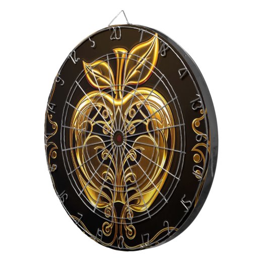 Apfel der Götter Frucht des Wissens  Dartscheibe (Vorderseite rechts)