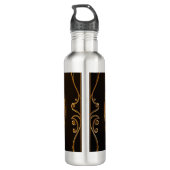 Apfel der Götter Frucht des Wissens  Edelstahlflasche (Rückseite)