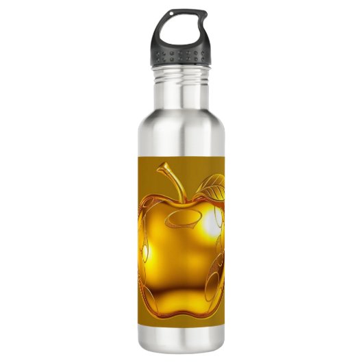 Apfel der Götter Frucht des Wissens Edelstahlflasche (Vorderseite)