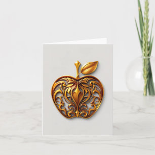 Apfel der Götter Frucht des Wissens Feiertagskarte