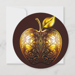 Apfel der Götter Frucht des Wissens Feiertagskarte