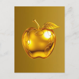 Apfel der Götter Frucht des Wissens Feiertagspostkarte