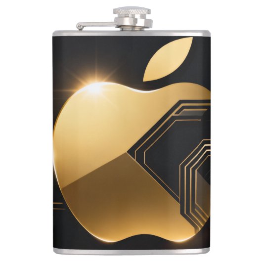 Apfel der Götter Frucht des Wissens  Flachmann (Vorderseite)