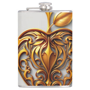 Apfel der Götter Frucht des Wissens  Flachmann