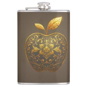 Apfel der Götter Frucht des Wissens  Flachmann