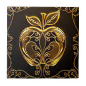 Apfel der Götter Frucht des Wissens  Fliese (Vorderseite)