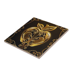 Apfel der Götter Frucht des Wissens  Fliese