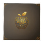 Apfel der Götter Frucht des Wissens Fliese (Vorderseite)