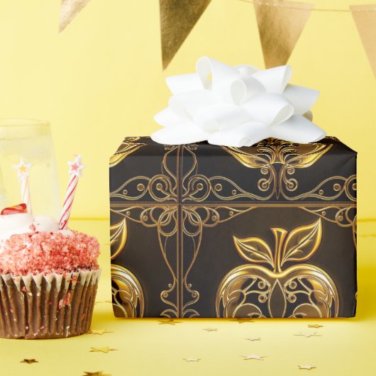 Apfel der Götter Frucht des Wissens  Geschenkpapier (Geburtstagsparty)