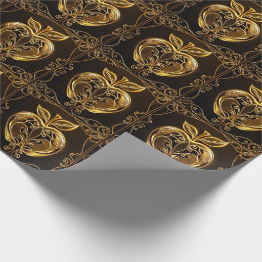 Apfel der Götter Frucht des Wissens  Geschenkpapier (Ecke)