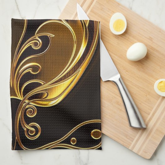 Apfel der Götter Frucht des Wissens  Geschirrtuch (Viertel Falte)