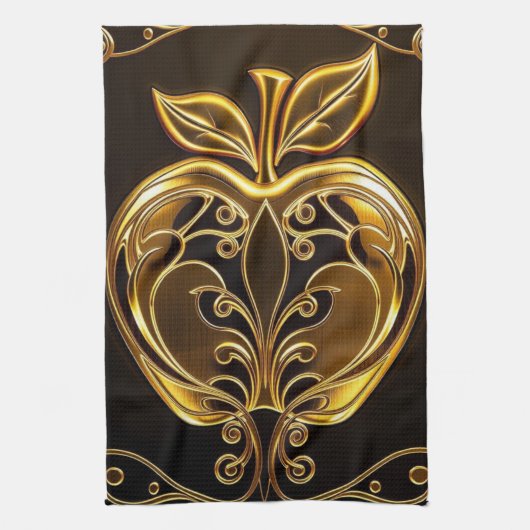 Apfel der Götter Frucht des Wissens  Geschirrtuch (Vertikal)